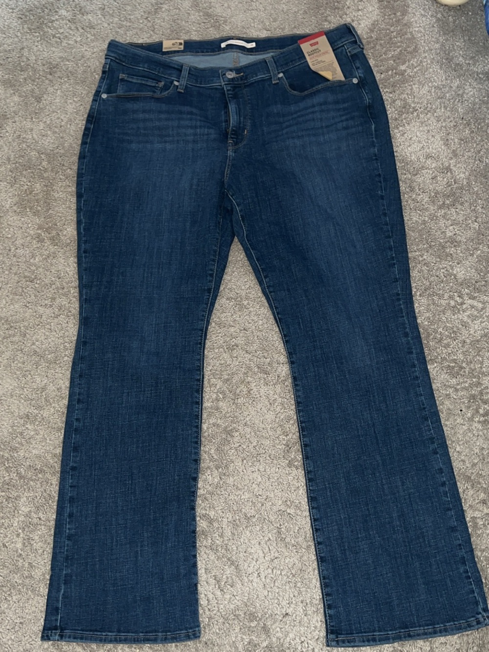 Signature by Levi Strauss Women's Dark Blue Bootcut Jeans